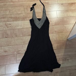 Beaded halter dress